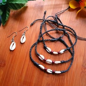 2PC Beautiful Cowrie Shell Jewelry Set